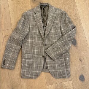 Men's Gray Plaid Blazer